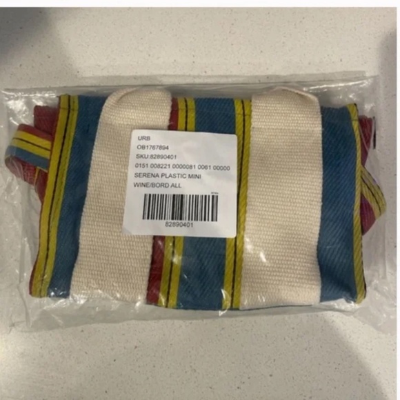 ⭐️ BDG Serena Mesh Striped Chic Hipster Hippie Artsy Modern Hip Mini Tote Bag - Picture 4 of 7